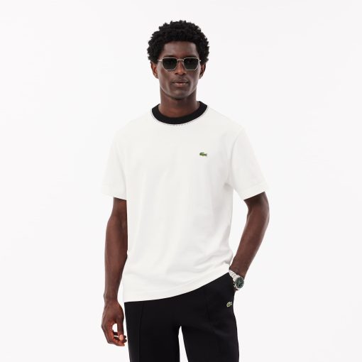 Lacoste T-Mens Made In France Heavy Cotton T-Shirt-TH3837-51-lacoste outlet