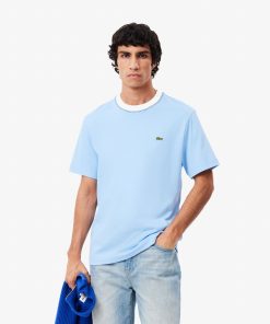 Lacoste T-Mens Made In France Heavy Cotton T-Shirt-TH3837-51-lacoste factory outlet