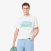 Lacoste T-Men’s Tall Fit Ribbed V-Neck Cotton T-Shirt-TH7512-51-lacoste store near me 4