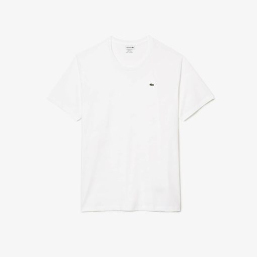 Lacoste T-Mens Tall Fit Pima Cotton Jersey T-Shirt-TH4698-51-lacoste cardigan - Image 2