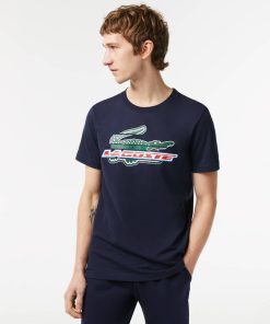 Lacoste T-Men’s SPORT Regular Fit Organic Cotton T-Shirt-TH5156-51-lacoste store