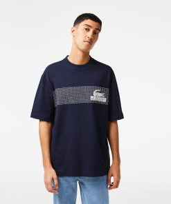 Lacoste T-Men’s Oversize Fit Tennis Print T-Shirt-TH5590-51-lacoste factory outlet