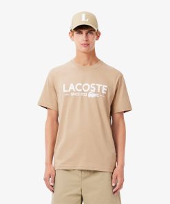 Lacoste Sweaters & Sweatshirts-Mens Print Cotton T-Shirt-TH6541-51-lacoste us