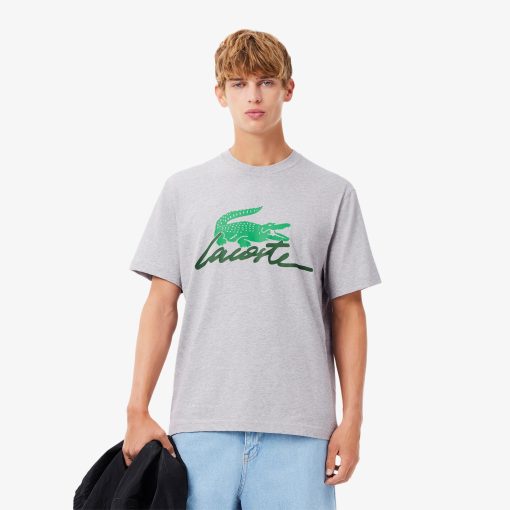 Lacoste T-Mens Print Cotton T-Shirt-TH6562-51-lacoste france