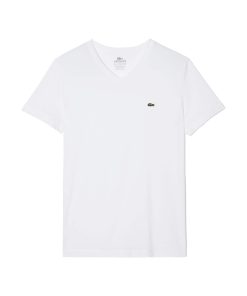 Lacoste T-V-Neck T-Shirt in Pima Cotton-TH6604-51-lacoste usa 2