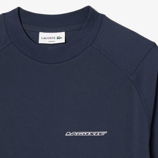 Lacoste T-Men’s Long Sleeve Organic Cotton Slim Fit T-Shirt-TH6703-51-lacoste france - Image 2