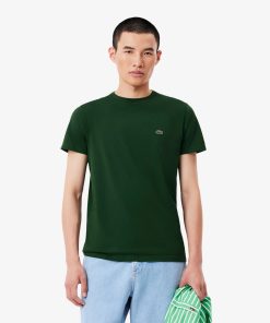 Lacoste Sweaters & Sweatshirts-Mens Pima Cotton T-Shirt-TH6709-51-lacoste near me