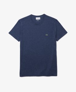 Lacoste Sweaters & Sweatshirts-Mens Pima Cotton T-Shirt-TH6709-51-lacoste near me 2