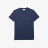 Lacoste T-Mens Lightweight Piqué Neck T-Shirt-TH7488-51-lacoste cardigan 4