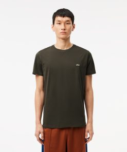 Lacoste Sweaters & Sweatshirts-Mens Pima Cotton T-Shirt-TH6709-51-lacoste near me