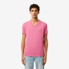 Lacoste Sweaters & Sweatshirts-Mens Lightweight Pima Cotton V-Neck T-Shirt-TH6711-51-lacoste store near me 3