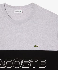 Lacoste T-Mens Tall Fit Colorblock Jersey T-Shirt-TH6713-51-lacoste usa 2