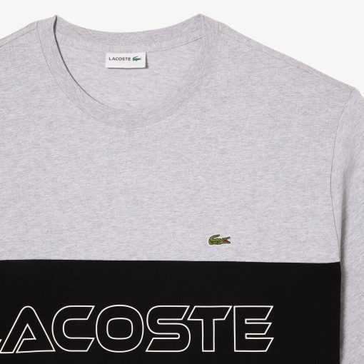 Lacoste T-Mens Tall Fit Colorblock Jersey T-Shirt-TH6713-51-lacoste usa - Image 2