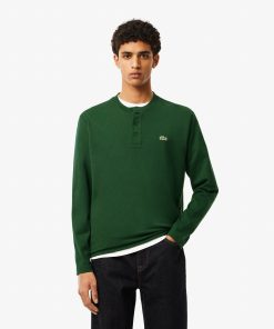 Lacoste T-Mens Long Sleeve Henley-TH6942-51-lacosta