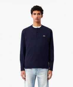 Lacoste T-Mens Long Sleeve Henley-TH6942-51-lacoste cardigan