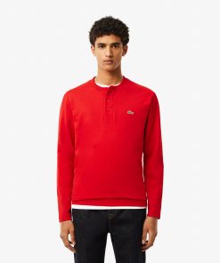 Lacoste T-Mens Long Sleeve Henley-TH6942-51-lacoste outlet