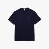 Lacoste T-Mens Cotton Jersey Signature T-Shirt-TH4149-51-la coste 3