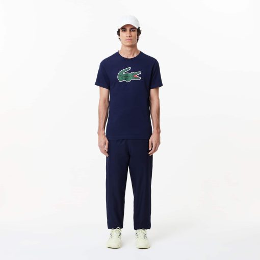 Lacoste T-Mens Ultra Dry XXL Logo Sport T-Shirt-TH7513-51-lacoste outlet - Image 2