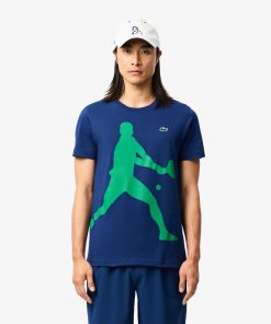 Lacoste T-Mens Lacoste Tennis x Novak Djokovic T-Shirt & Cap Set-TH7516-51-lacoste near me