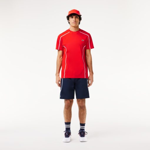 Lacoste T-Mens Ultra Dry Piqué Tennis T-Shirt-TH7545-51-la coste - Image 2