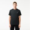 Lacoste Sweaters & Sweatshirts-Mens Lightweight Pima Cotton V-Neck T-Shirt-TH6710-51-lacoste store 4