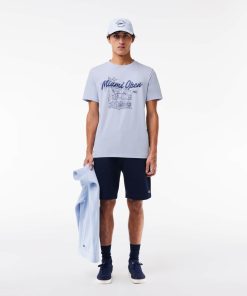 Lacoste T-Mens Miami Open Edition Ultra-Dry Tennis T-Shirt-TH7753-51-lacoste sale 2