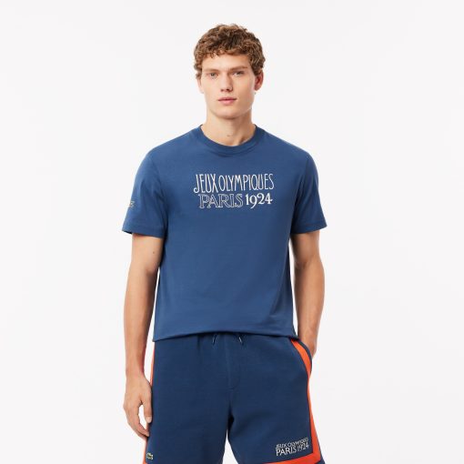 Lacoste T-Mens 1924 Paris Heritage Sport T-Shirt-TH7898-51-lacoste store near me