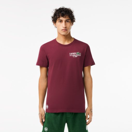 Lacoste T-Mens Roland-Garros Edition Cotton Tennis T-Shirt-TH7905-51-lacoste france