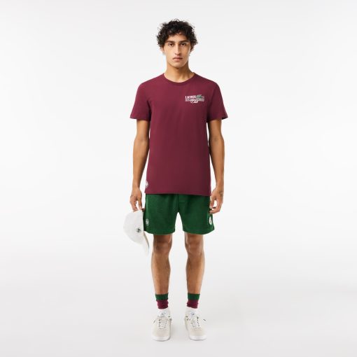 Lacoste T-Mens Roland-Garros Edition Cotton Tennis T-Shirt-TH7905-51-lacoste france - Image 2