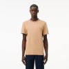 Lacoste T-Mens Contrast Badge Cotton T-Shirt-TH7411-51-lacoste us 3