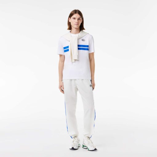 Lacoste T-Mens Print Back Cotton T-Shirt-TH8590-51-lacoste sale - Image 2