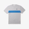 Lacoste T-Mens Print Back Cotton T-Shirt-TH8590-51-lacoste usa