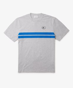 Lacoste T-Mens Print Back Cotton T-Shirt-TH8590-51-lacoste usa