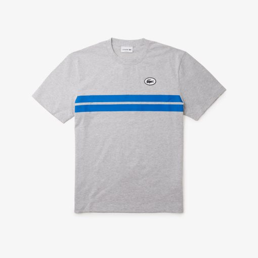 Lacoste T-Mens Print Back Cotton T-Shirt-TH8590-51-lacoste usa