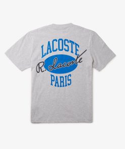 Lacoste T-Mens Print Back Cotton T-Shirt-TH8590-51-lacoste usa 2