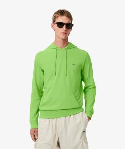 Lacoste Sweaters & Sweatshirts-Mens Long Sleeve Hooded T-Shirt-TH9349-51-lacoste sale