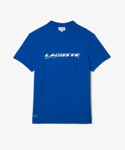 Lacoste T-Mens Regular Fit Branded Piqué T-Shirt-TH9685-51-lacoste us