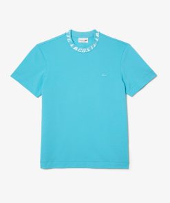 Lacoste T-Mens Regular Fit Branded Collar T-Shirt-TH9687-51-locoste