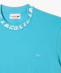 Lacoste T-Mens Regular Fit Branded Collar T-Shirt-TH9687-51-locoste 2