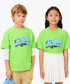 Lacoste T-Kids Crocodile Print Cotton T-Shirt-TJ2444-51-lacoste cardigan