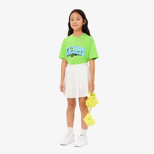 Lacoste T-Kids Crocodile Print Cotton T-Shirt-TJ2444-51-lacoste cardigan - Image 2