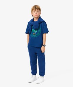 Lacoste T-Kids Contrast Badge Cotton T-Shirt-TJ2463-51-lacost 2