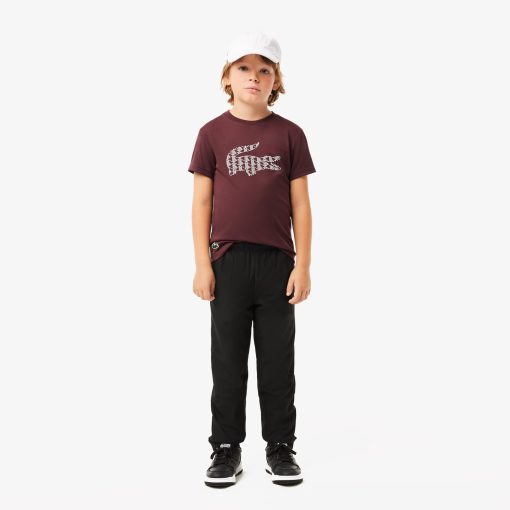 Lacoste T-Kids Ultra Dry Piqué Tennis T-Shirt-TJ2497-51-lacoste factory outlet - Image 2