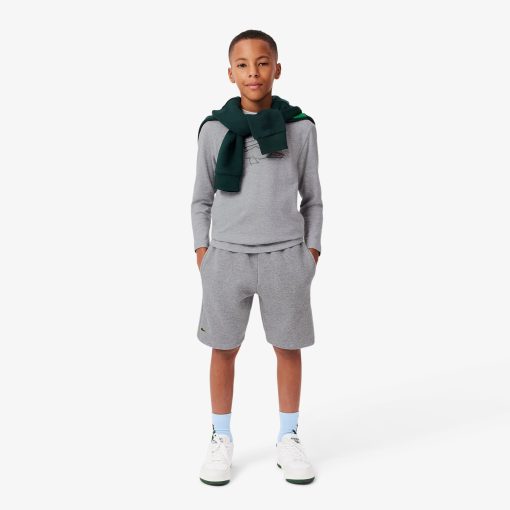 Lacoste T-Kids Heavy Cotton Crocodile Graphic T-Shirt-TJ2539-51-lacosta - Image 2