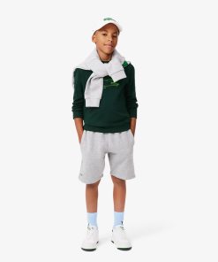 Lacoste T-Kids Heavy Cotton Crocodile Graphic T-Shirt-TJ2539-51-lacoste store near me 2