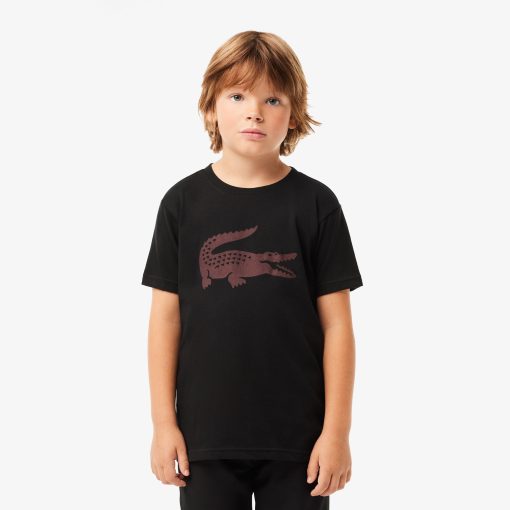 Lacoste T-Kids Oversized Technical Cotton Tennis T-Shirt-TJ2910-51-lacoste near me