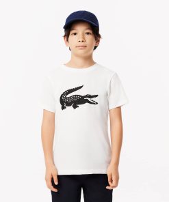 Lacoste T-Kids Oversized Technical Cotton Tennis T-Shirt-TJ2910-51-lacoste store near me