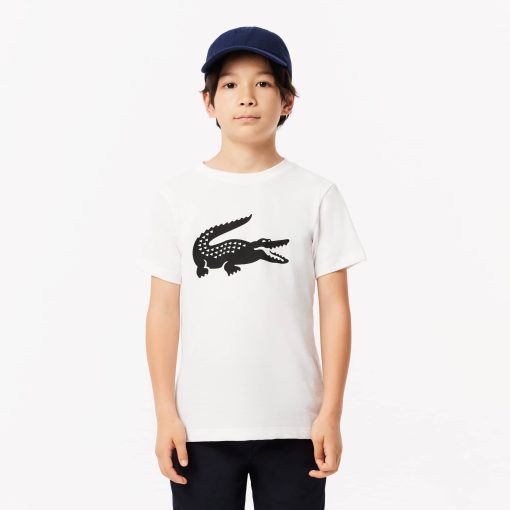 Lacoste T-Kids Oversized Technical Cotton Tennis T-Shirt-TJ2910-51-lacoste store near me