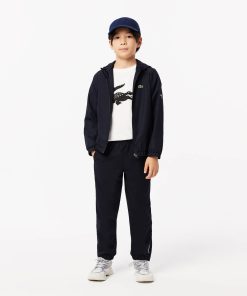 Lacoste T-Kids Oversized Technical Cotton Tennis T-Shirt-TJ2910-51-lacoste store near me 2