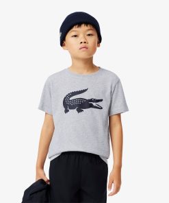 Lacoste T-Kids Oversized Technical Cotton Tennis T-Shirt-TJ2910-51-lacoste cardigan